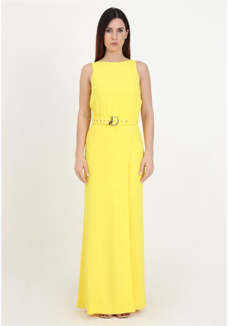 Long yellow twill women's dress PATRIZIA PEPE | 2A2786/A405Y447